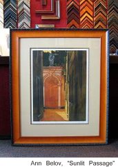 Custom Framing with Fillets and Hand Wrapped Fabric Mats