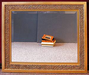 Mirror with custom frame.
